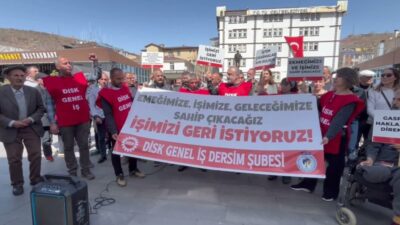 Tunceli Belediyesi’nde kayyum yönetimi tarafından işten çıkarılan 13 işçi hakkında