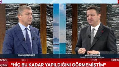 Saadet Partisi Genel Başkanı Mahmut Arıkan, Cumhurbaşkanı Başdanışmanı Mehmet Uçum’un