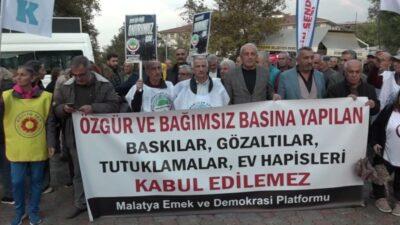 Malatya Emek ve Demokrasi Platformu, Halk TV'ye kayyım atanmasını protesto
