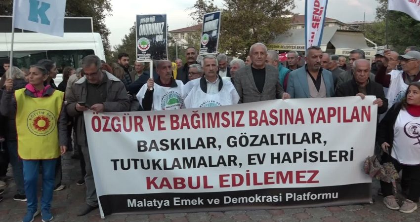 Malatya Emek ve Demokrasi Platformu, Halk TV'ye kayyım atanmasını protesto