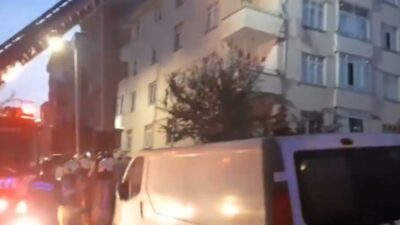 Maltepe Cevizli'de 7 katlı binanın ilk üç katı sabaha karşı