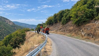 Manisa Büyükşehir Belediyesi, yol güvenliğini artırmak ve yol kenarındaki riskleri