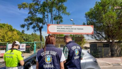 Manisa’da öğrencilerin güvenliği için okul ve çevrelerinde gerçekleştirilen 3 bin