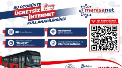 Manisa Büyükşehir Belediyesi, kent genelinde yaygınlaştırdığı ücretsiz internet hizmeti ManisaNet’in
