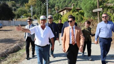 Marmaris Belediye Başkanı Acar Ünlü, Çetibeli Mahallesi’nde devam eden yol
