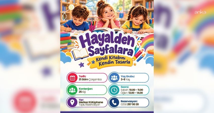 Merkezefendi Belediyesi, çocukların hayal güçlerini geliştirmek ve kitaplarla olan bağlarını
