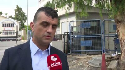 Mersin Barosu Başkanı Gazi Özdemir,  İl Emniyet Müdürlüğü'nde Türkiye Belediyeler