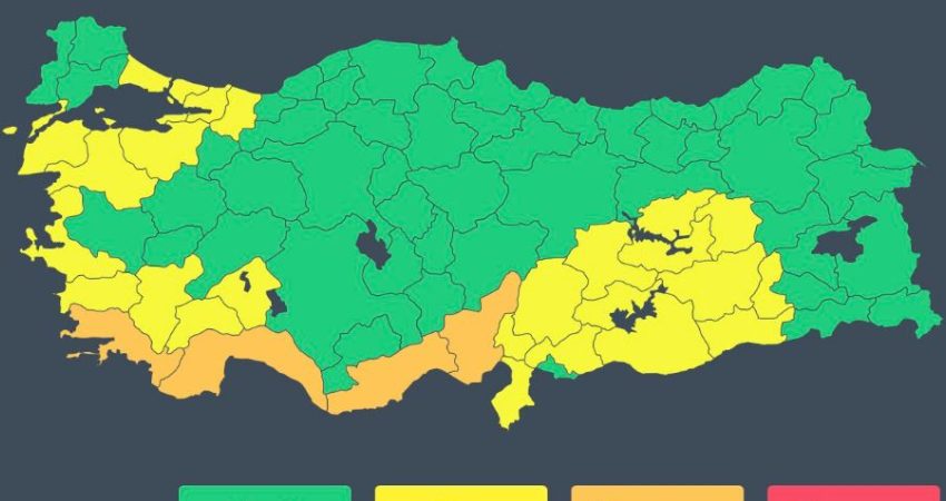 Meteoroloji’den 29 Ekim için kuvvetli yağış uyarısı: Antalya ve Adana’da bazı ilçeler için turuncu alarm Meteoroloji Genel Müdürlüğü'nün (MGM) son değerlendirmelerine göre, yarın İstanbul, İzmir,