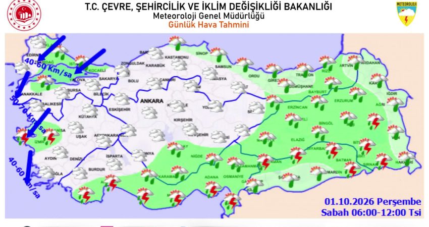 Meteoroloji Genel Müdürlüğü (MGM), yurt genelinde hava sıcaklıklarının mevsim normallerinin