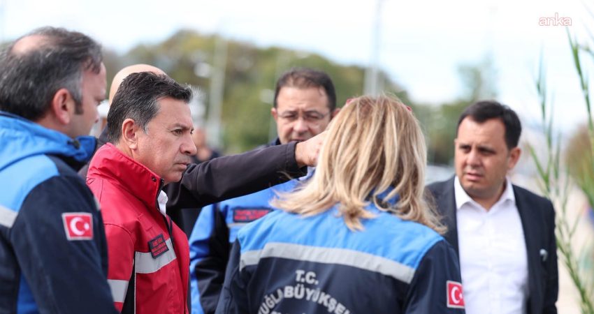 Muğla Büyükşehir Belediye Başkanı Ahmet Aras, şiddetli yağışlardan etkilenen Dalaman’da