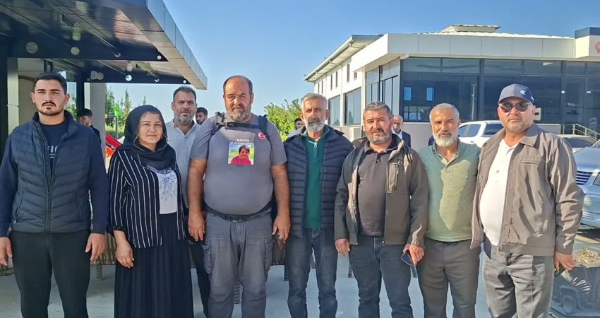 Narin Güran’ın babası Arif Güran’ın Adalet Yürüyüşü 32’nci gününde Osmaniye’de Diyarbakır'da 21 Ağustos 2024’te kaybolan ve 19 gün sonra cansız