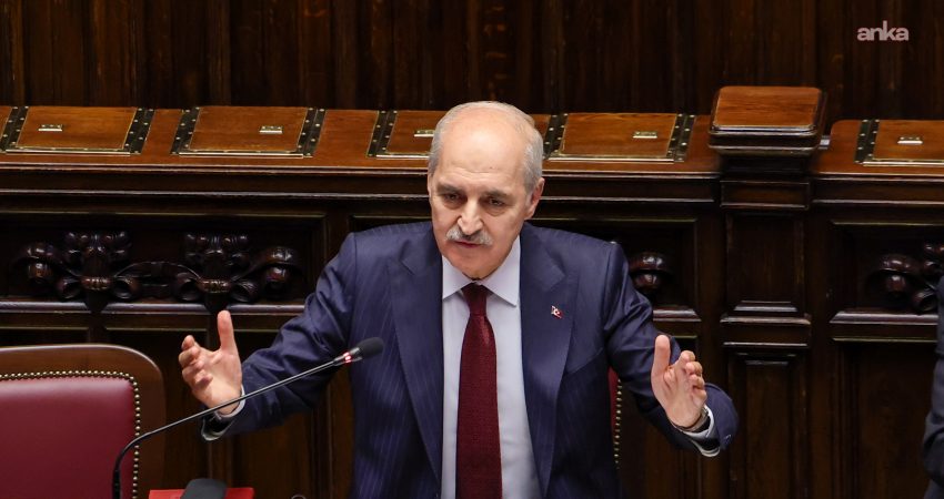 TBMM Başkanı Numan Kurtulmuş, Avrupa Parlamento Başkanları Konferansı'nda konuşan Güney