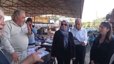 Osmaniye’nin Düziçi ilçesinde semt pazarına ziyarette bulunan İYİ Parti Osmaniye