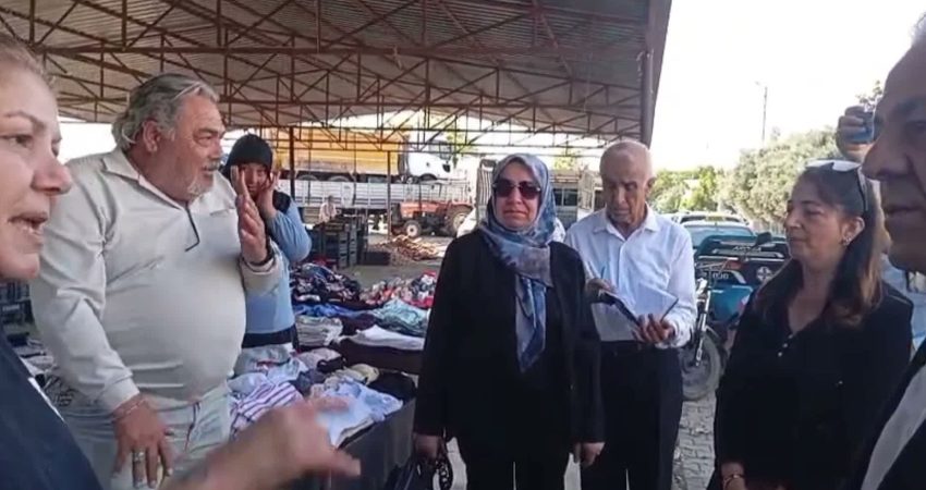 Osmaniye’nin Düziçi ilçesinde semt pazarına ziyarette bulunan İYİ Parti Osmaniye