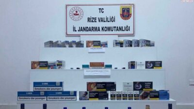 Rize’de jandarma ekiplerinin eylül ayı boyunca yürüttüğü çalışmalarda çeşitli suçlardan