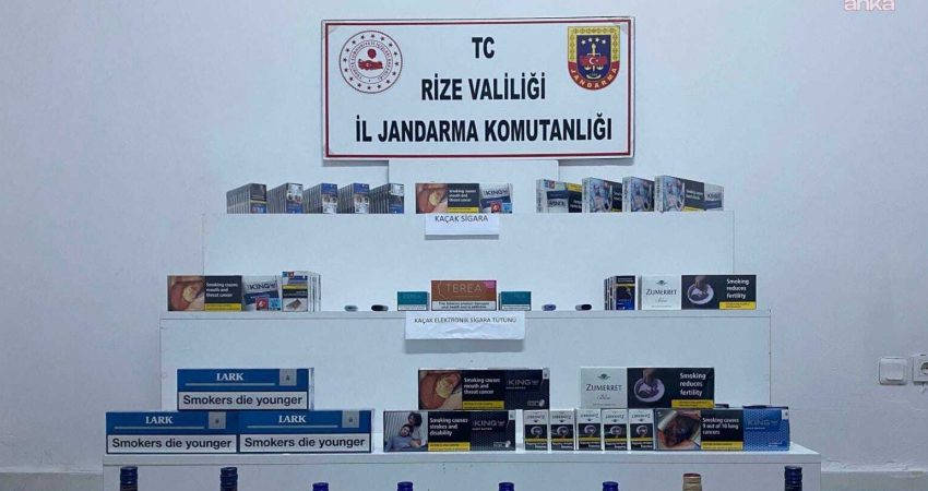 Rize’de jandarma ekiplerinin eylül ayı boyunca yürüttüğü çalışmalarda çeşitli suçlardan