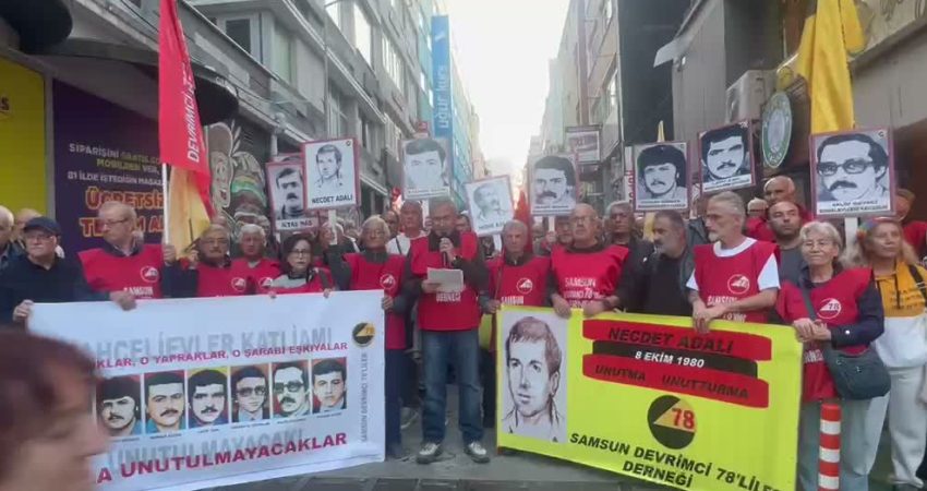 Devrimci 78’liler Derneği Samsun Şubesi, Necdet Adalı’yı idam edilişinin 46'ncı