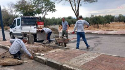 Şehzadeler Belediyesi, farklı kurumların altyapı çalışmaları nedeniyle zarar gören yol