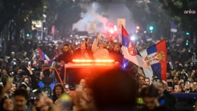Sırbistan'da yaklaşık iki yıldır devam eden öğrenci protestolarının ardından düzenlenen