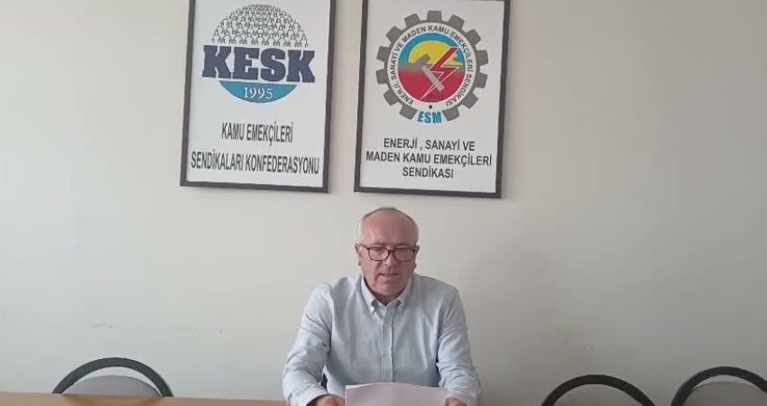 ESM Samsun Şube Başkanı Veli Kebapçı, Soma’daki madende meydana gelen