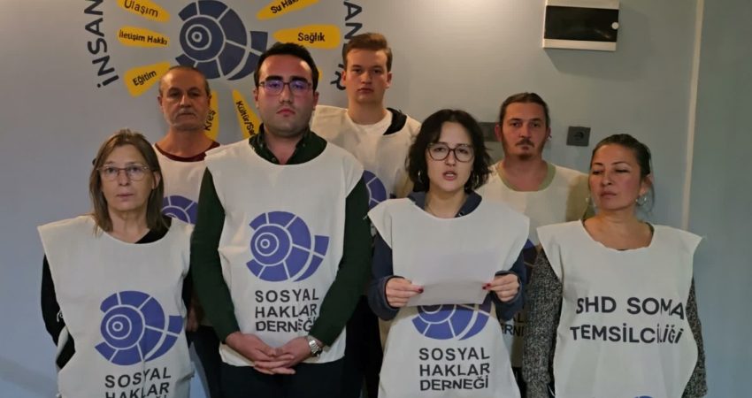 Sosyal Haklar Derneği, Soma’da beş maden işçisinin yaşamını yitirdiği göçüğün