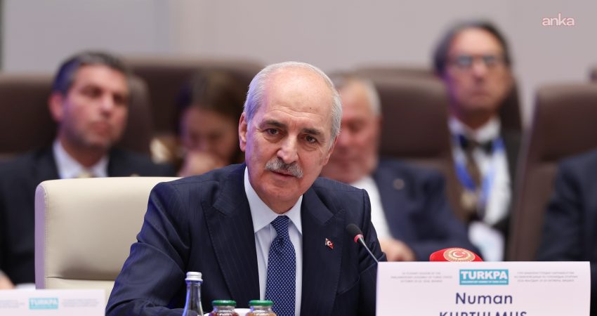 TBMM Başkanı Kurtulmuş: “Dünya sessizliğine devam ederse üzerinde herhangi bir bağımsız devletin kurulabileceği Filistin toprağı kalmayacak” TBMM Başkanı Numan Kurtulmuş, Türk Devletleri Parlamenter Asamblesi (TÜRKPA) 15.