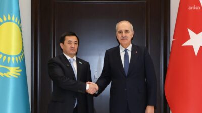 TBMM Başkanı Numan Kurtulmuş, Kırgızistan’ın başkenti Bişkek’te Kazakistan Kurultay Başkanı