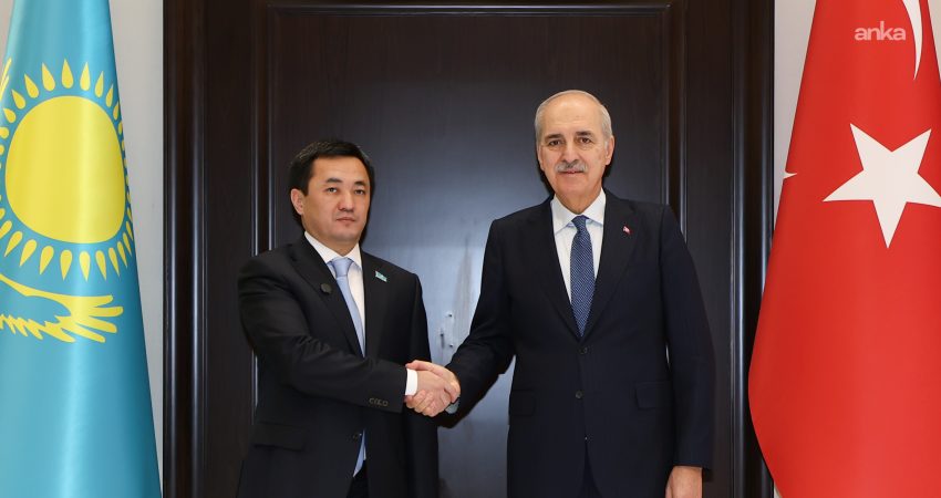 TBMM Başkanı Numan Kurtulmuş, Kırgızistan’ın başkenti Bişkek’te Kazakistan Kurultay Başkanı