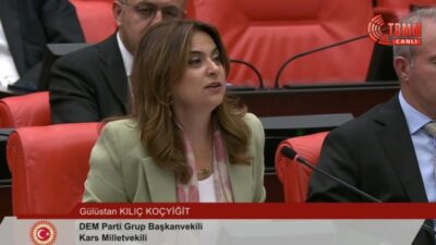 DEM Parti Grup Başkanvekili Gülistan Kılıç Koçyiğit, TBMM Genel Kurulu’nda fon