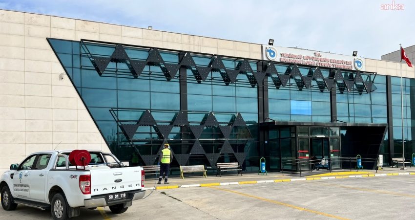 Tekirdağ Büyükşehir Belediyesi, kent genelindeki otogar ve terminallerde halk sağlığını