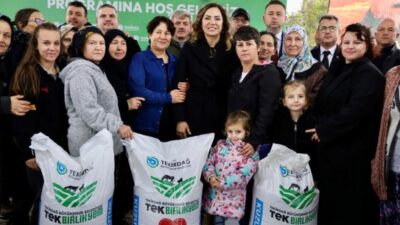 Tekirdağ Büyükşehir Belediyesi, yüzde 50 hibeli "Kuzu-Oğlak Yemi Desteği Projesi"