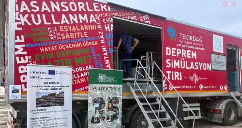 Tekirdağ Büyükşehir Belediyesi’nin Deprem Simülasyon TIR’ı, Türkiye, Yunanistan ve Bulgaristan
