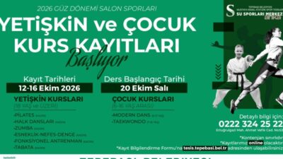 Tepebaşı Belediyesi’nin Mustafa Kemal Atatürk Spor Tesisleri’nde çocuklar ve yetişkinlere
