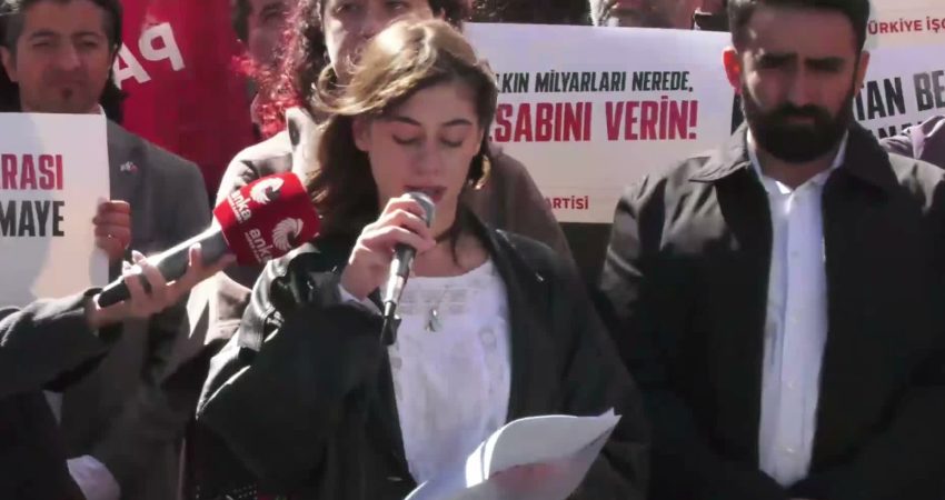 TİP, TMSF önünde "fon krizi"ne ilişkin yaptığı açıklamada, "AKP gitmeden