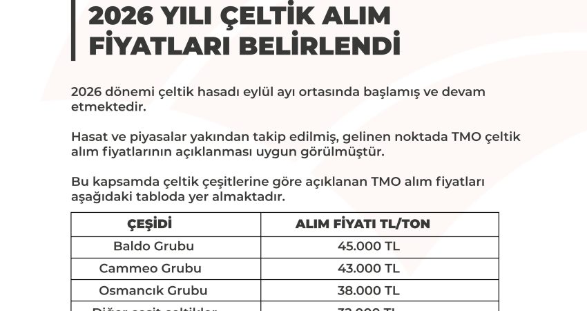 Tarım ve Orman Bakanlığı'na bağlı Toprak Mahsulleri Ofisi (TMO) baldo