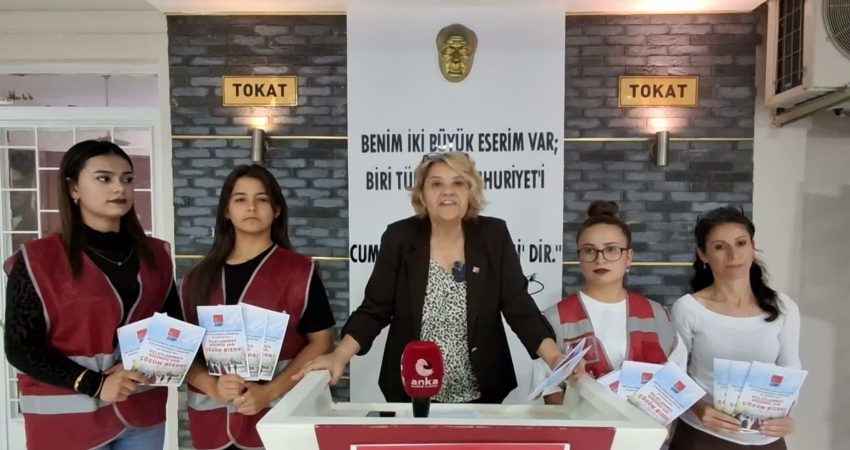 CHP Tokat Kadın Kolları Başkanı Zeynep Zarife Üngör, Tokat’ta bulantı,