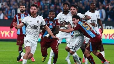 Trabzonspor, Trendyol Süper Lig'in 8. haftasının kapanış maçında Beşiktaş'ı 2-0