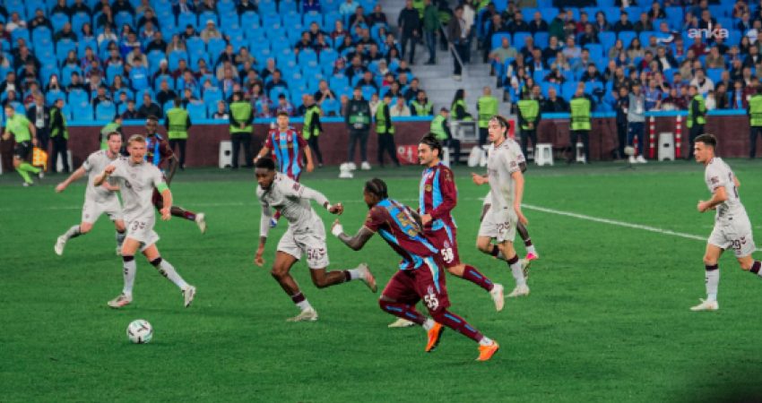 Trabzonspor, UEFA Konferans Ligi'ndeki ikinci maçında sahasında İskoçya temsilcisi Hearts'ı