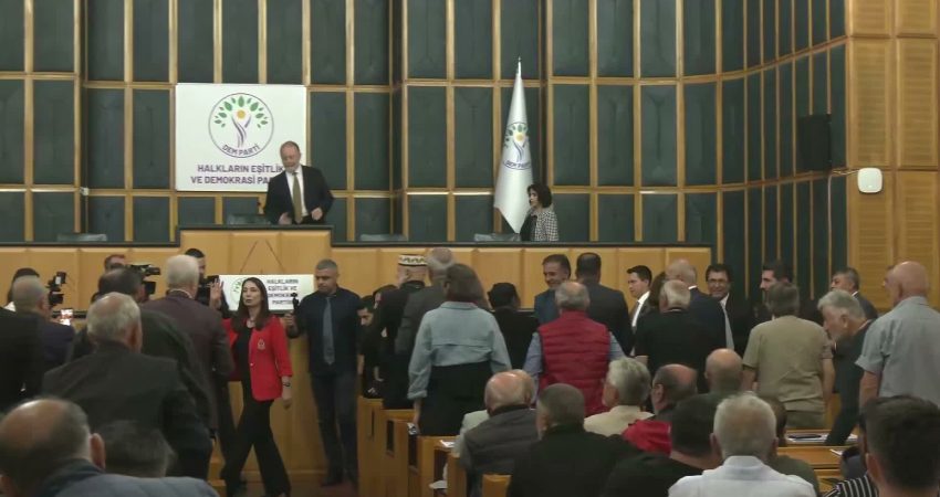 DEM Parti Eş Genel Başkanı Tülay Hatimoğulları, Cumhurbaşkanı Yardımcısı Cevdet Yılmaz'ın