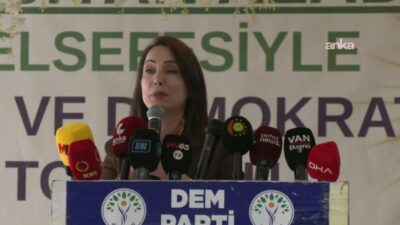 DEM Parti Eş Genel Başkan Tülay Hatimoğulları, partisinin Van 3.