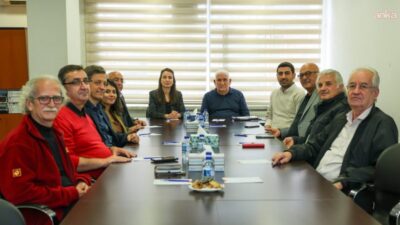  DEM Parti Eş Genel Başkanı Tülay Hatimoğulları, TMMOB Genel Merkezi'ni