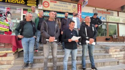 DİSK’e bağlı Genel-İş Sendikası'na üye Tunceli Belediyesi işçileri, sendikanın seçim