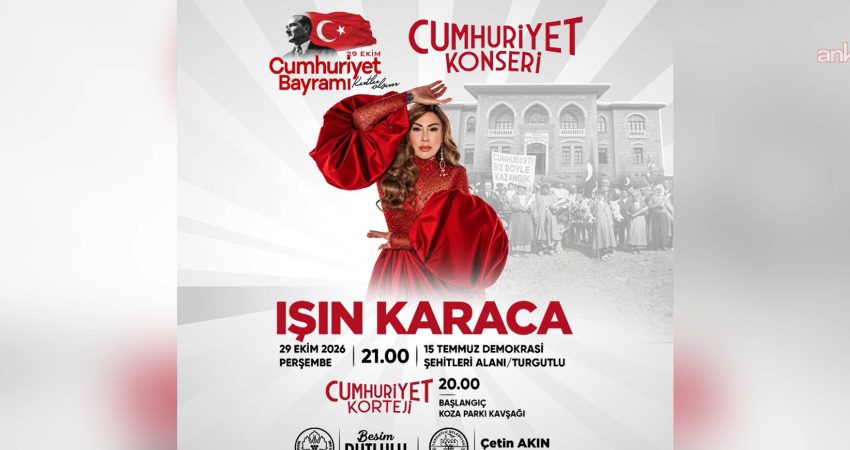 Turgutlu Belediyesi, 29 Ekim Cumhuriyet Bayramı'nı kortej yürüyüşü ve Işın