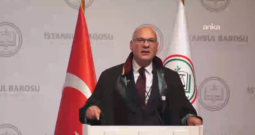 Türkiye Barolar Birliği (TBB), İstanbul Barosunun Genel Kurulunda yaptığı konuşma
