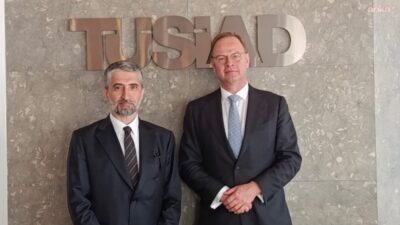 TÜSİAD Başkanı Ozan Diren, Hollanda'nın Ankara Büyükelçisi Alle Dorhout ile