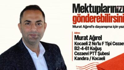 Kocaeli 2 No'lu F Tipi Cezaevi'nde tutuklu bulunan gazeteci Murat