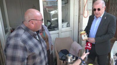 Zafer Partisi Genel Başkanı Ümit Özdağ, Antalya'nın Manavgat ilçesinde esnafı