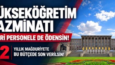 Üniversite İdari Personel Sendikası'nın (ÜNİPERSEN) açıklamasında, üniversitelerde görev yapan idari