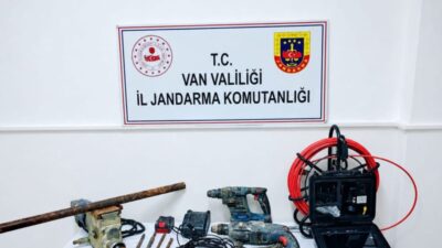 Van'ın Çaldıran ilçesinde, birinci derece sit alanında kaçak define kazısı