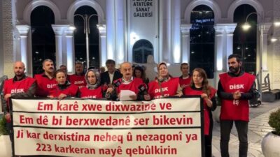 Van Büyükşehir Belediyesi tarafından işten çıkarılan 223 işçinin "İşimizi geri